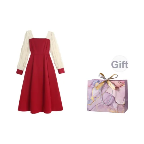 ONNFB Длинное платье с длинными рукавами женское