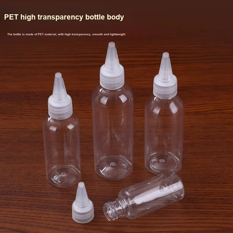 ZHENZI Narrow Mouth Bottle Small Empty Bottle Plastic Bottle Lotion Transparent Travel Bottles Makeup Tool-3