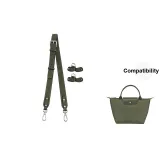 (Forest Green) Silver-Tone Buckle Adjustable 86-103cm[Perforated Set Not Included]