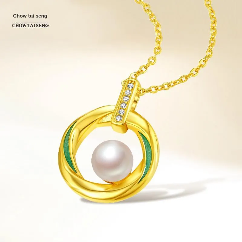 CHOW TAI SENG S925 Silver Necklaces Women's-4