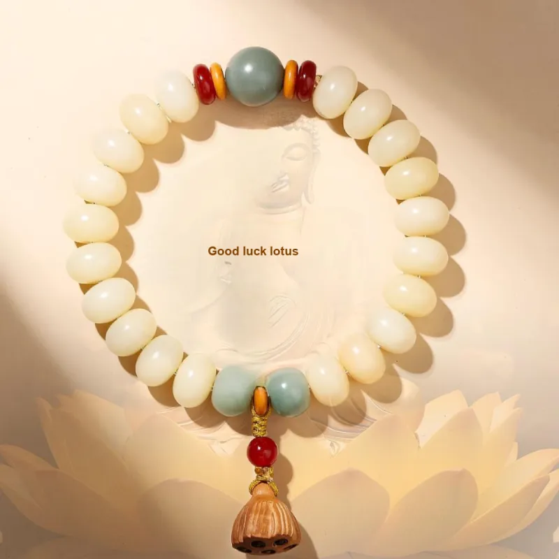 WAW White Jade Bodhi Bracelets Women's-1