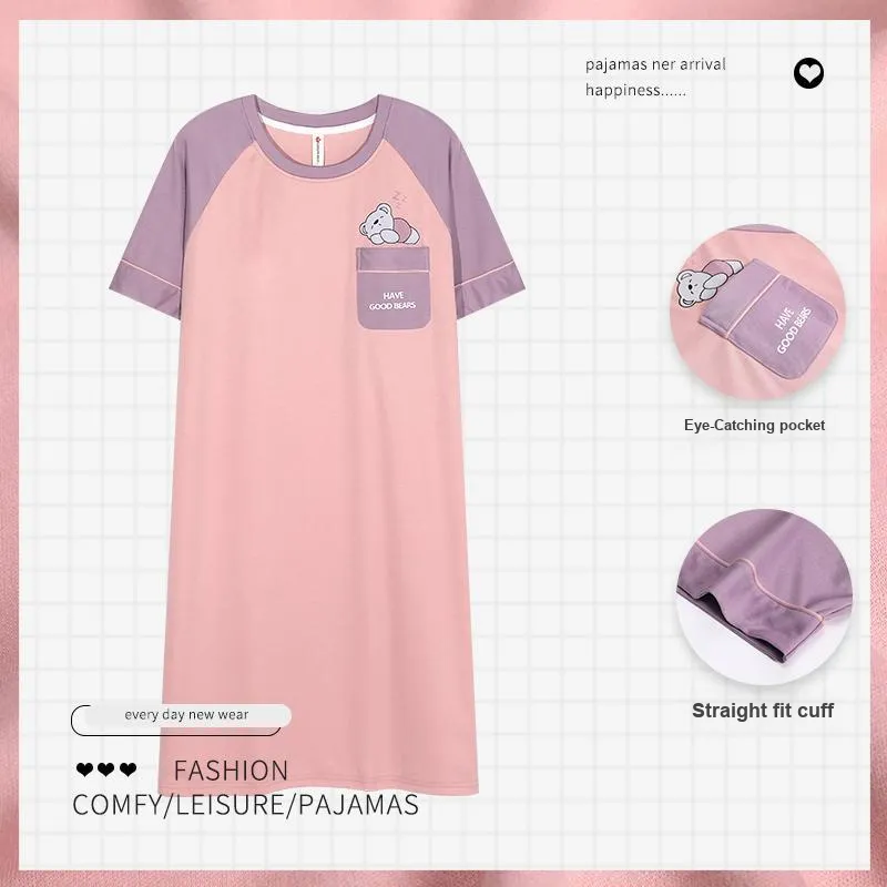 MADALLO Nightgown Women's Gray Pink-4