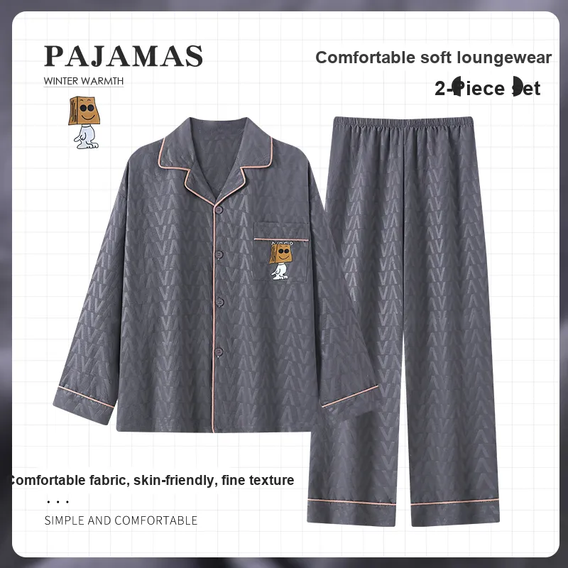 Qiao Ni Tong Pajama Set Men's Image Color-1