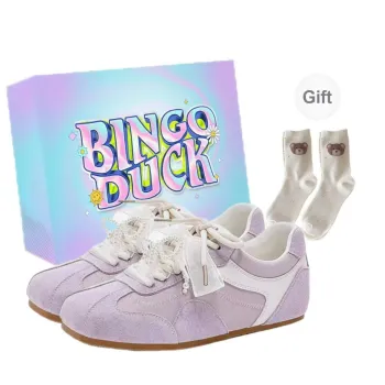 BINGO DUCK Slip Resistant And Breathable Low Top Skateboard Shoes Women's