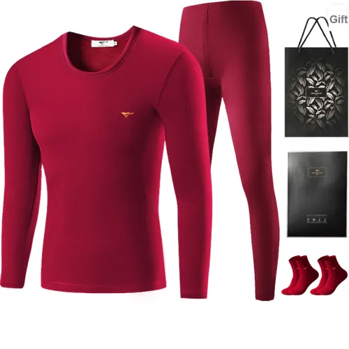 SEPTWOLVES Thermal Set Men's Gift Box Set+Shopping Bag