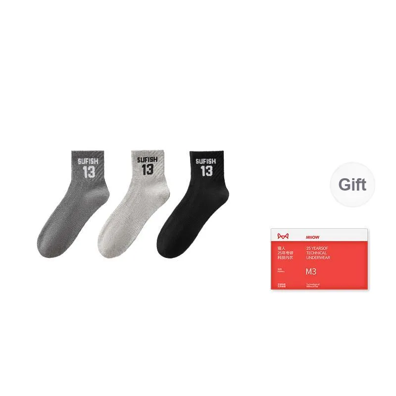 MIIOW Trend Party Series Mid Calf Socks Men's Shopping Bag Combo-9