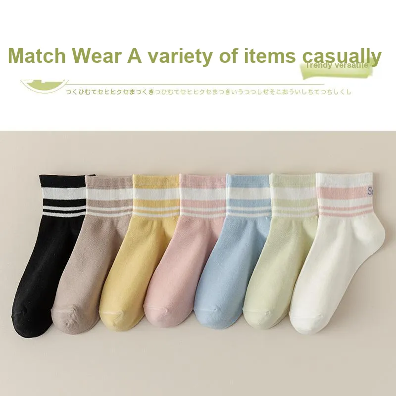 Lan Miao Ankle Socks Women's 7 Pack-4