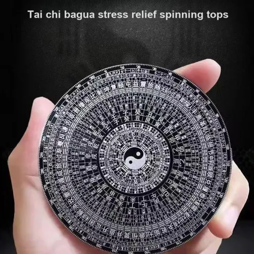 XINZHENJU Тайцзи Yin Yang Багуа EDC Стресс-релаксация Металл Вращающийся Веселье Волчки