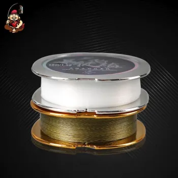 BenTing Fish Line Nano Composite Aggregation Fishing 50m White Gold