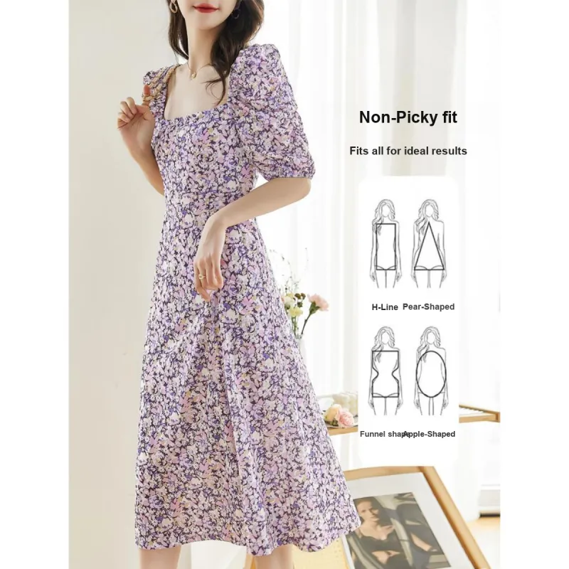 Like The Age Of Water Short Sleeved Dress Regular Women's Multicolor-3
