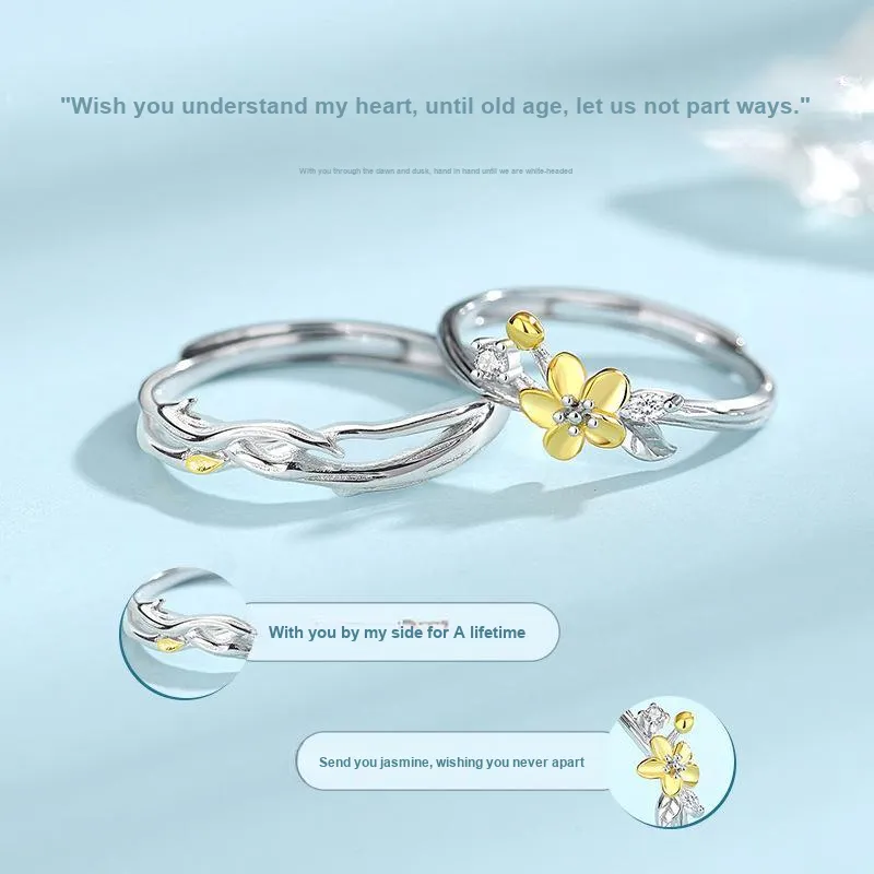 YINGNIXINDONG 925 Sterling Silver Rings Unisex-2