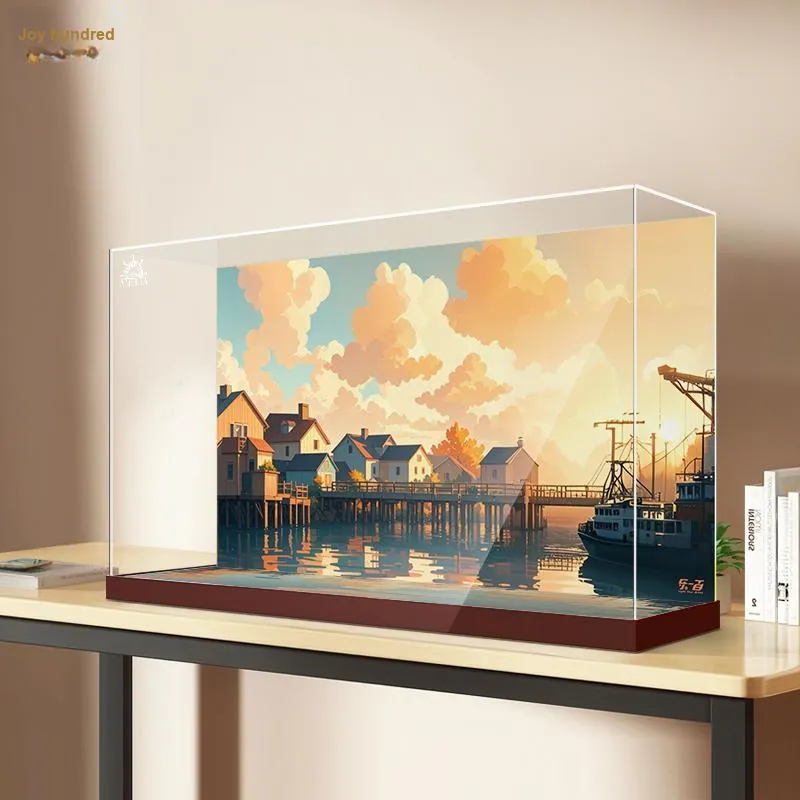 LIGHT YOUR BRICKS Compatibility IDEAS Collection 21356 Canal Steamboat Display Case Model Accessories-11