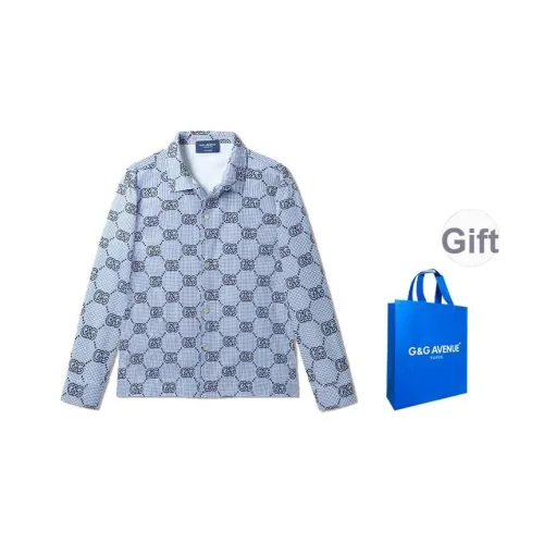 G G AVENUE Blue Unisex Рубашки