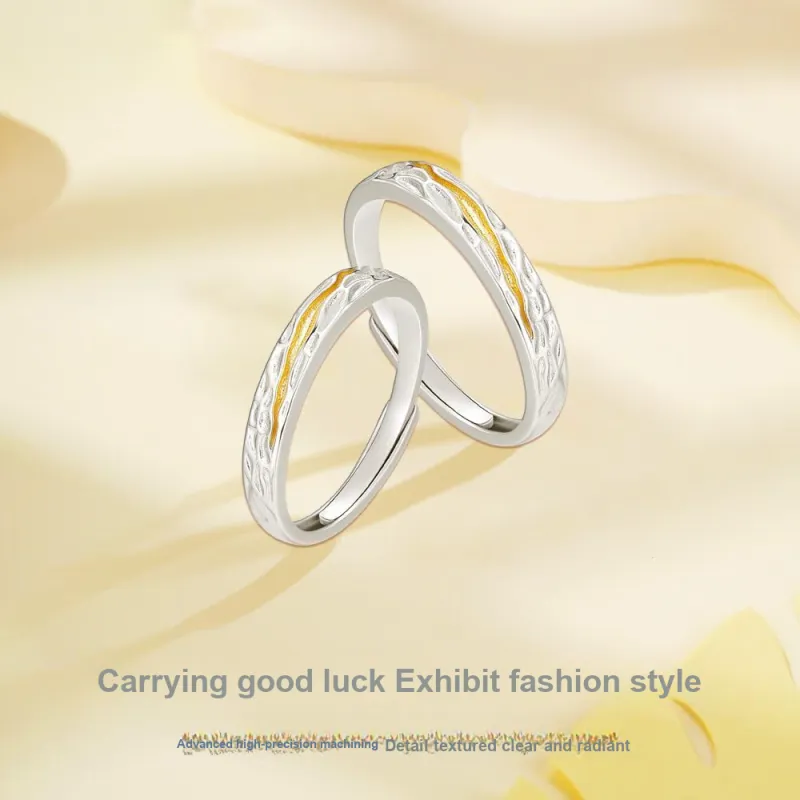 NUSQ Sterling Silver Rings Unisex-7