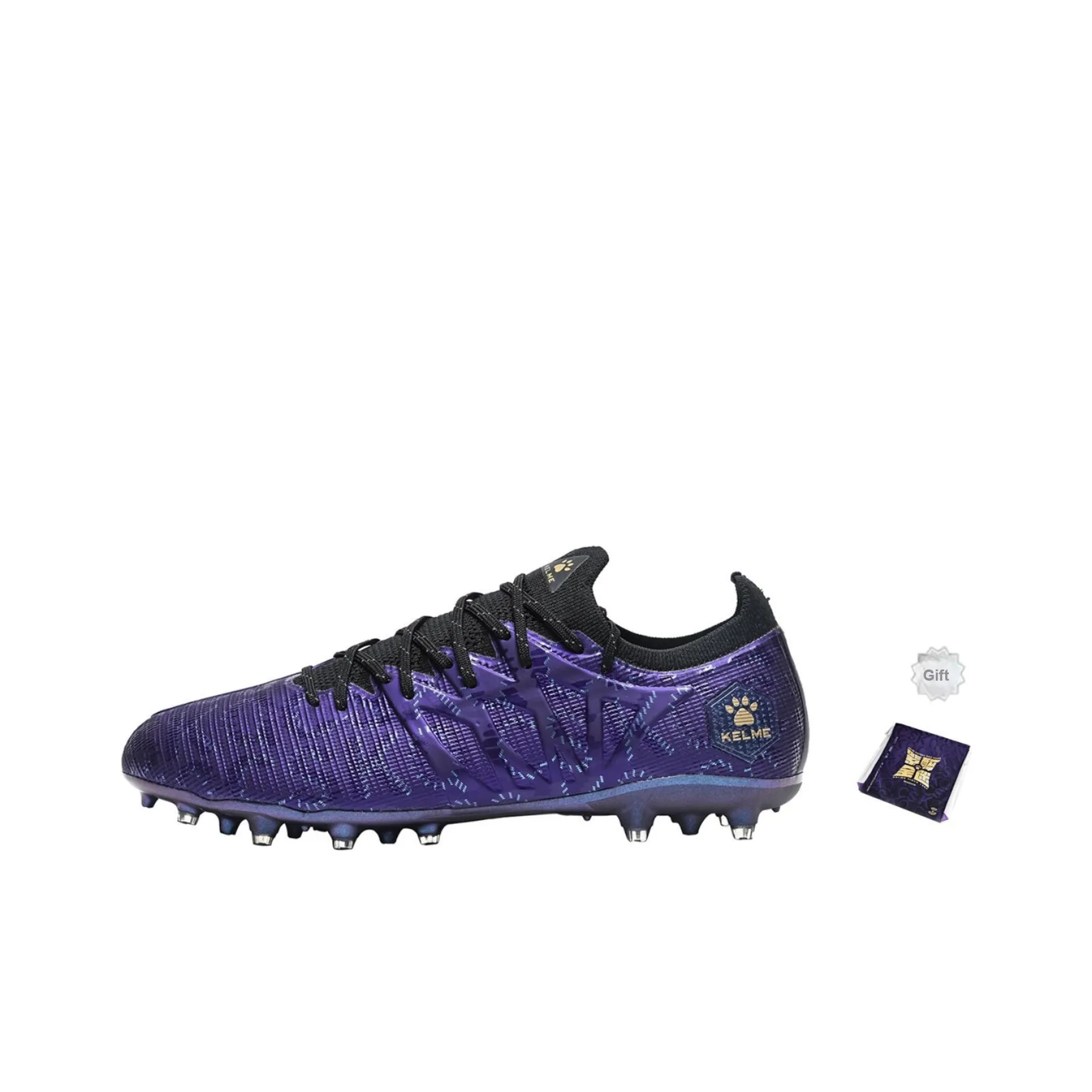 KELME Speed Electric 3,0 MG MULTI Ground Противоскользящие устойчивые к истиранию футбольные бутсы унисекс темно-фиолетовый