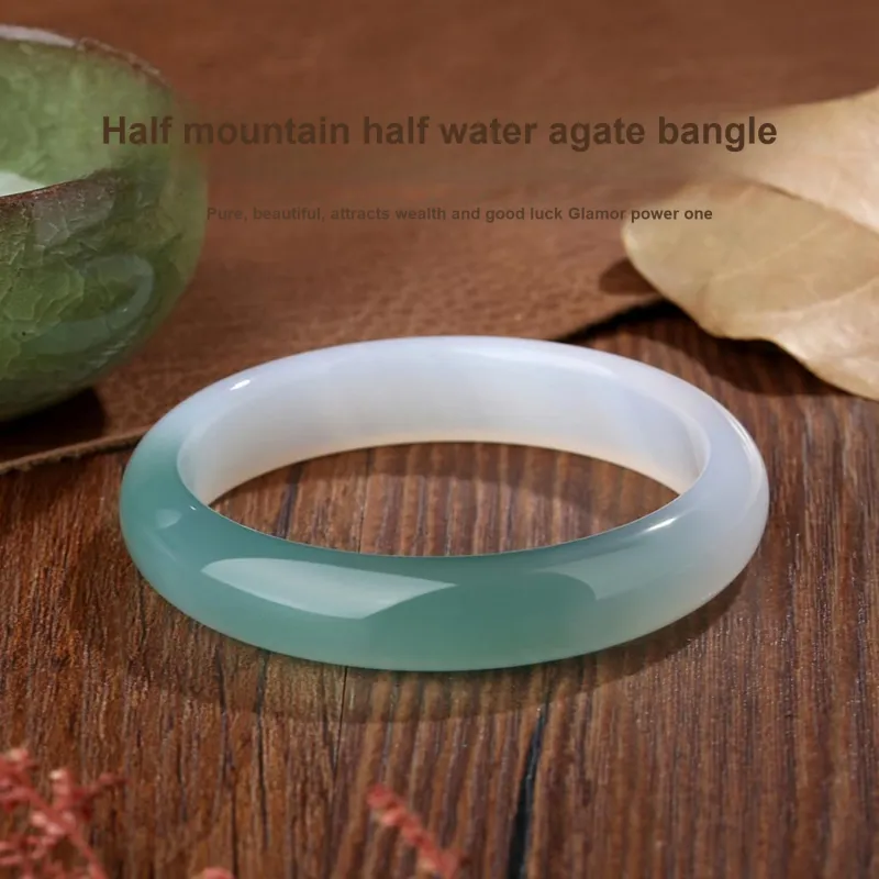 Moon Jewelry Agate Jade Bangles Women's-7