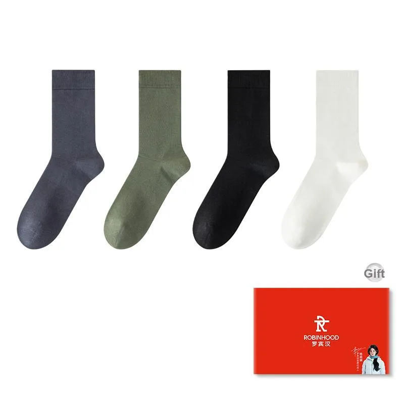 ROBINHOOD Mid Calf Socks Men's Box 4 Pack-2