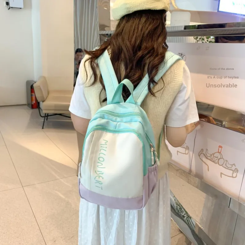 GEERDUN Nylon Backpack Women's Multicolor-4
