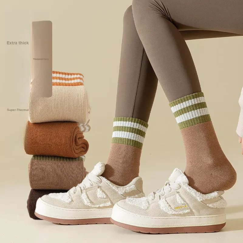 Caramella Mid Calf Socks Women's Combo Set-2