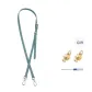 Silver Modified Buckle+Lake Blue Long Shoulder Strap