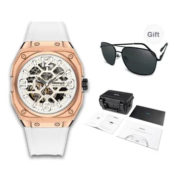 INFANTRY Pioneer Series Mechanical Movement Watch Unisex White Dial