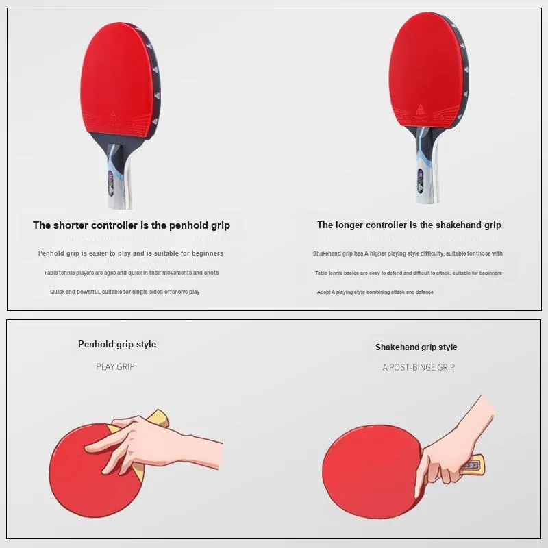 PEAK Ping Pong Paddles Unisex All Wood Black Red-2