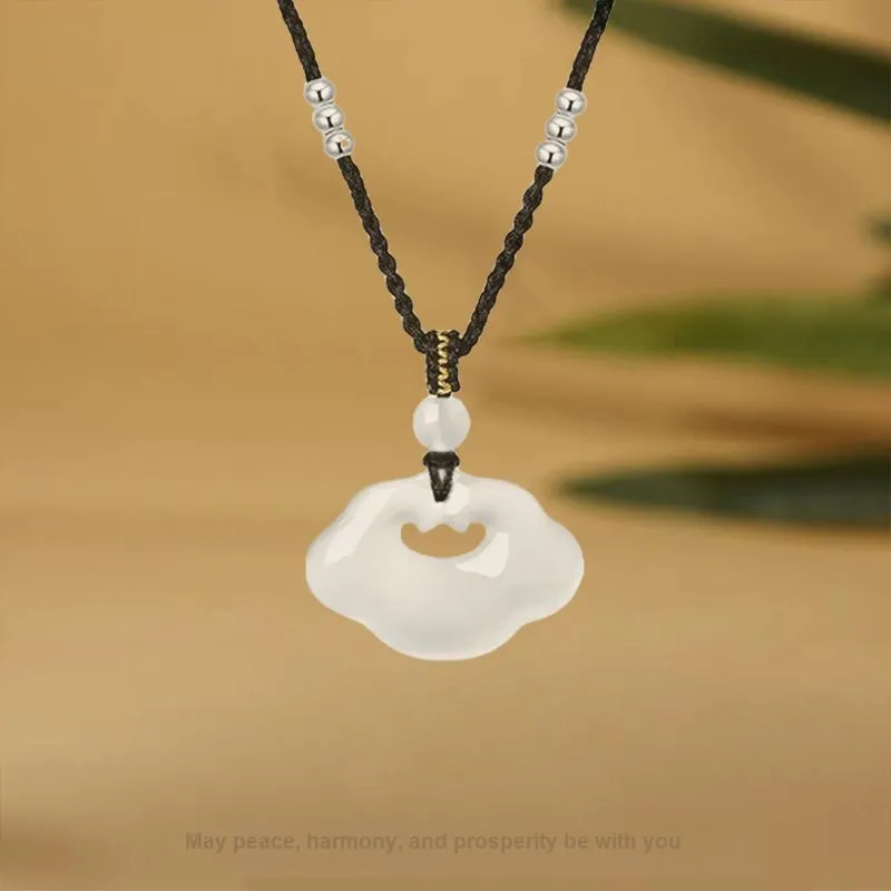 ZOKS Chalcedony Jade Necklaces Women's-3