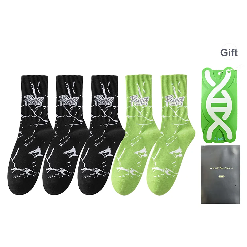 Cotton Gene Mid Calf Socks Men's Box 5 Pack-13