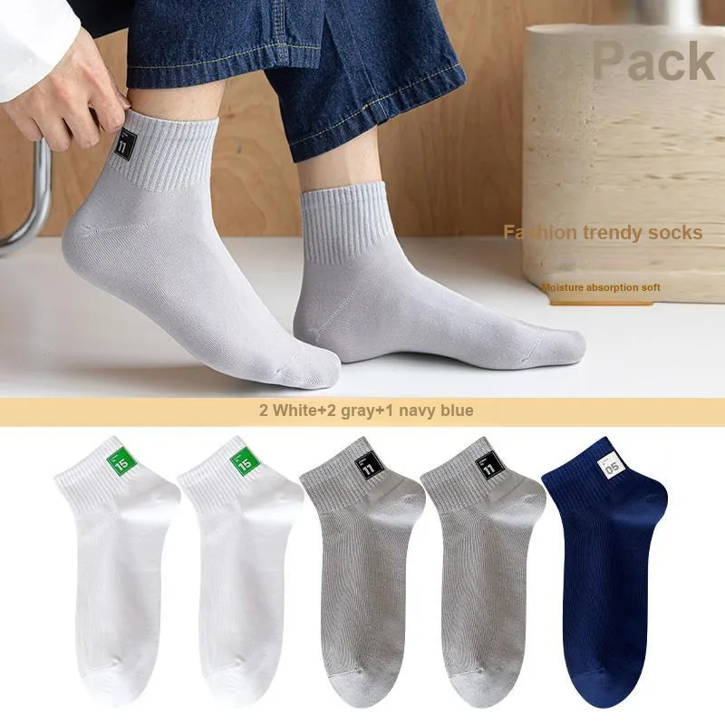 Lan Miao Mid Calf Socks Men's 5 Pack-1