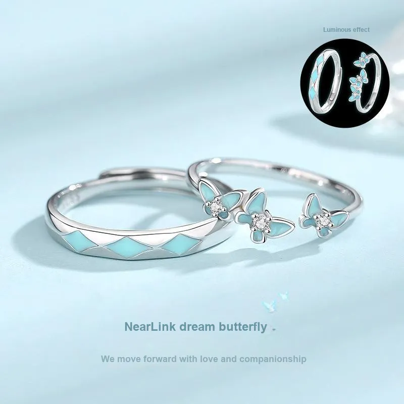 YINGNIXINDONG 925 Sterling Silver Rings Unisex-1