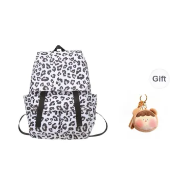 URBAN FOREST Nylon Backpack Unisex White/Blue/Pink