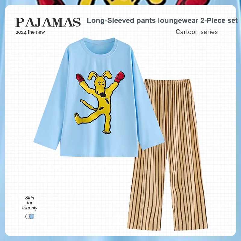 O'MESIK Pajama Set Women's Blue-1