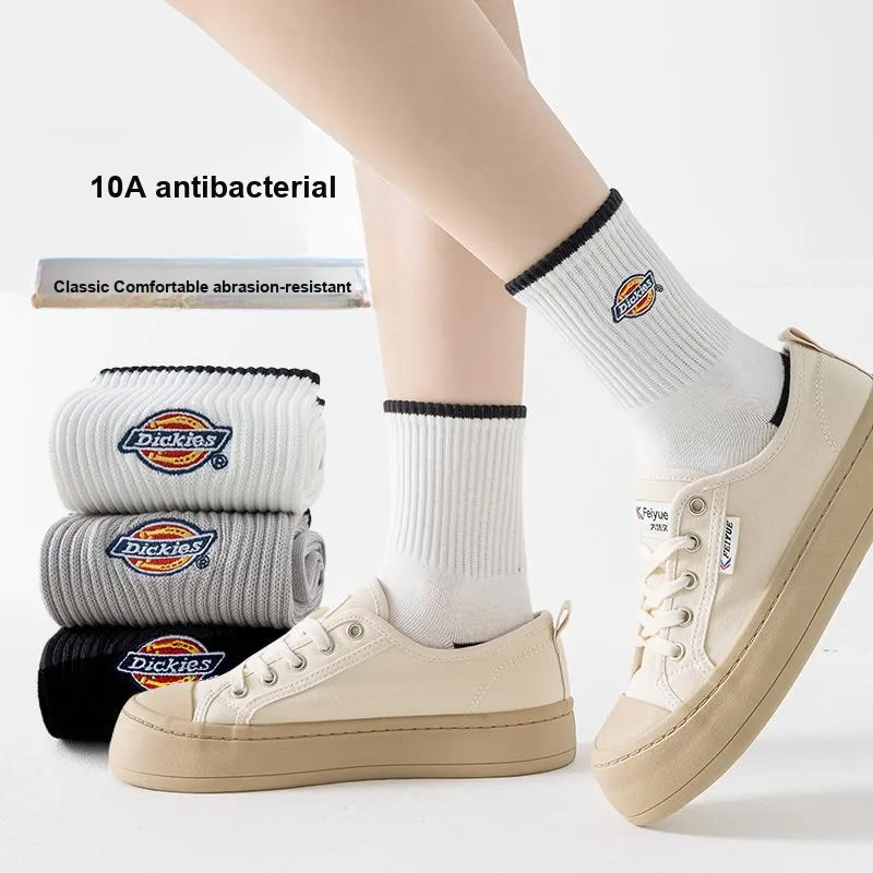 Dickies Fashion Classic Moisture-Wicking Breathable Fall And Winter Crew Socks Unisex-23