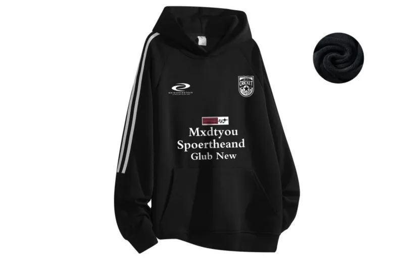 MXDT Sweatshirt Unisex Black Fleece Lined-1