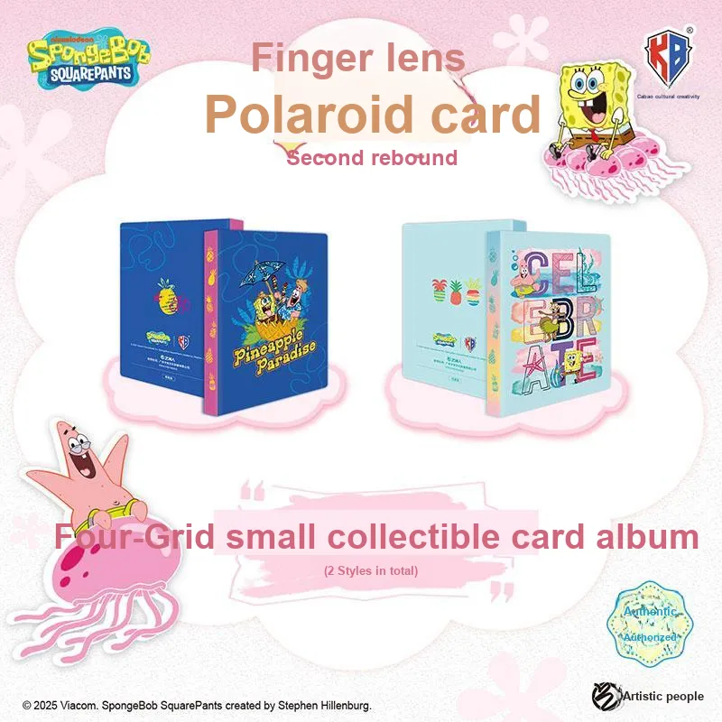 Kabao Cultural Creation SpongeBob Polaroid Card Second Edition Finger Lens V2 IP/Anime Cards 1 Box 30 Bags-3
