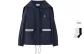 Navy Blue Sailor Suit Sweatshirt (Navy Collar Hooded Reversible Design) Comes with Socks*1