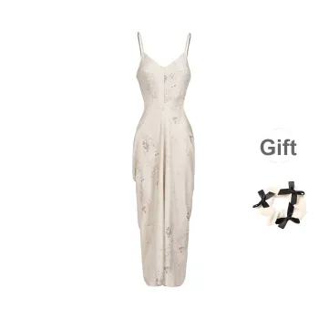 TURN UP Slip Dresses Women's Multicolor+Bowknot Hair Tie Comes With