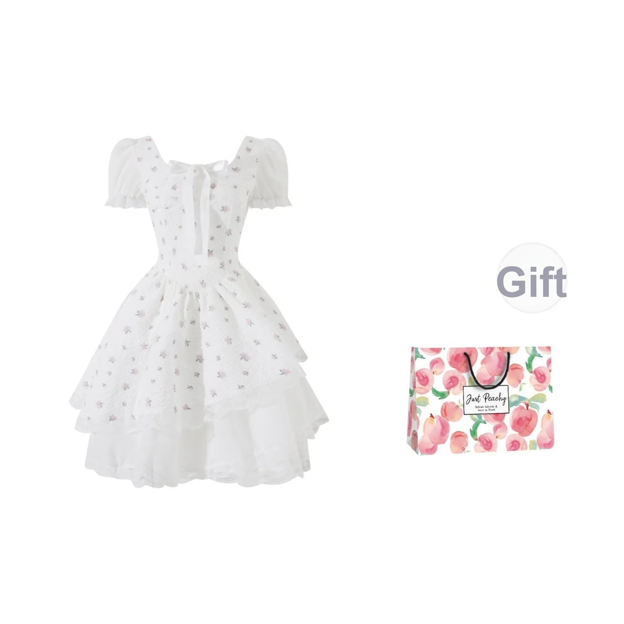 Qiuerle Короткий рукав Платье Женское Цветочное