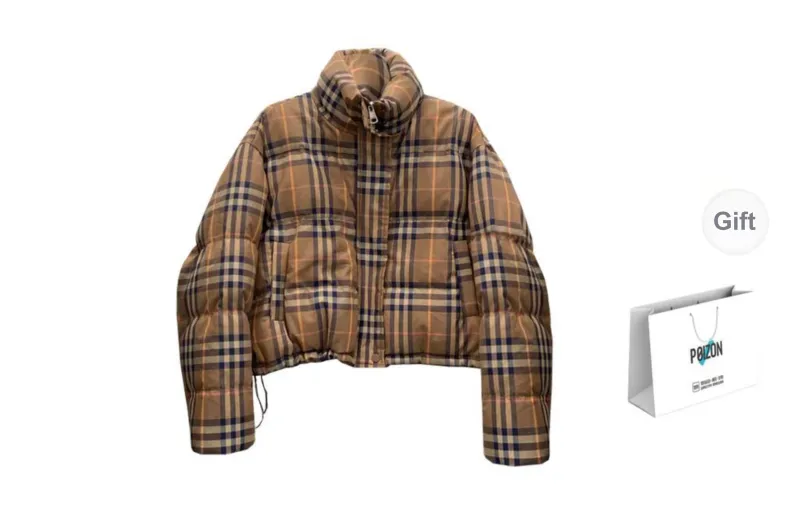 TORIGHT Puffer Jacket Women's Plaid-8