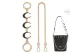 [Gold]Moon Extender Chain 16cm+Decorative Chain