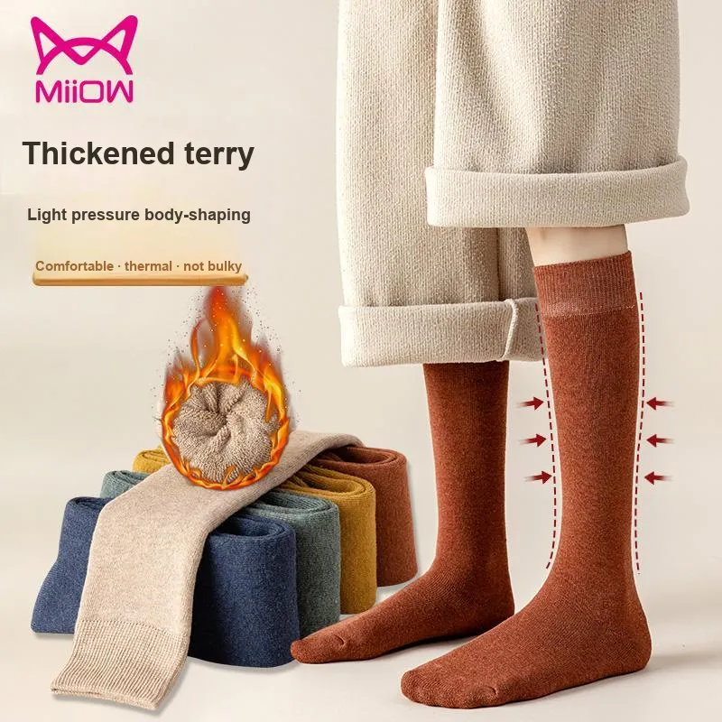 MIIOW Knee High Socks Women's 5 Pack-1