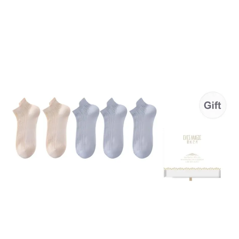 XIA.WA.ZHI.XIU Ankle Socks Women's Box 5 Pack-49