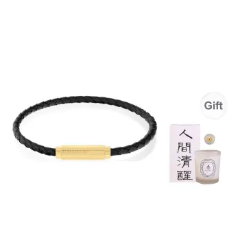 CALVIN KLEIN Stainless Steel Minimalist Style Versatile Wristbands Men's Black & Gold