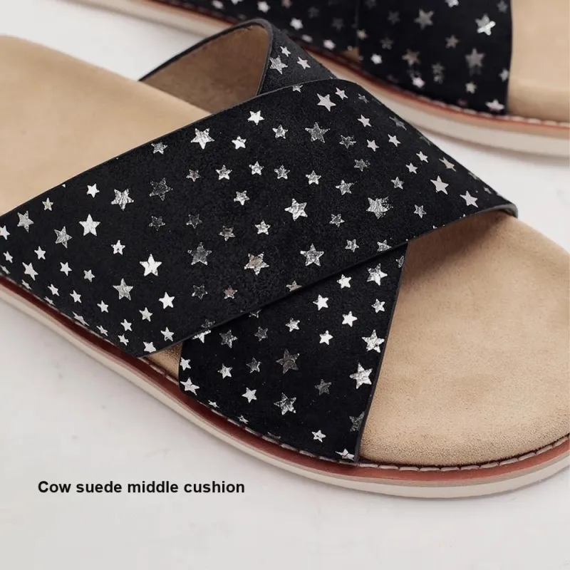 Voguhomme Slip Resistant Abrasion Resistant Slide Slippers Men's-4
