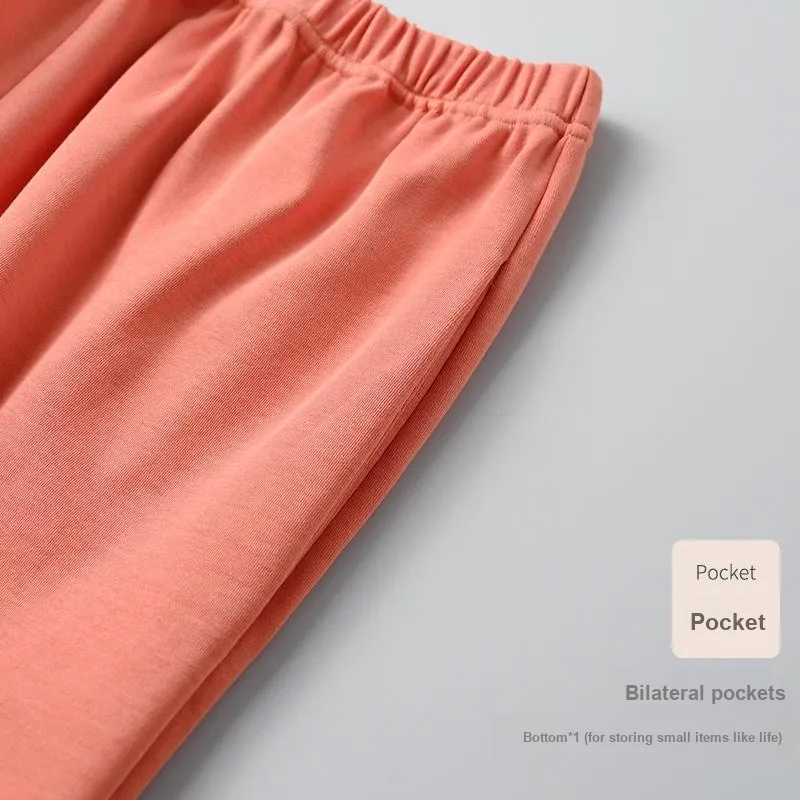 The Story Of The Flower Season Pajama Set Women's Orange-4