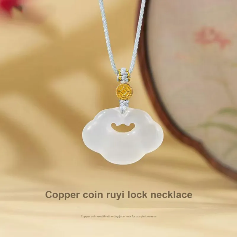 Master Kim Chalcedony Jade Necklaces Women's-2