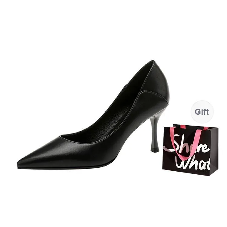 BIGTREE Slim Heel High Heels Women's-12