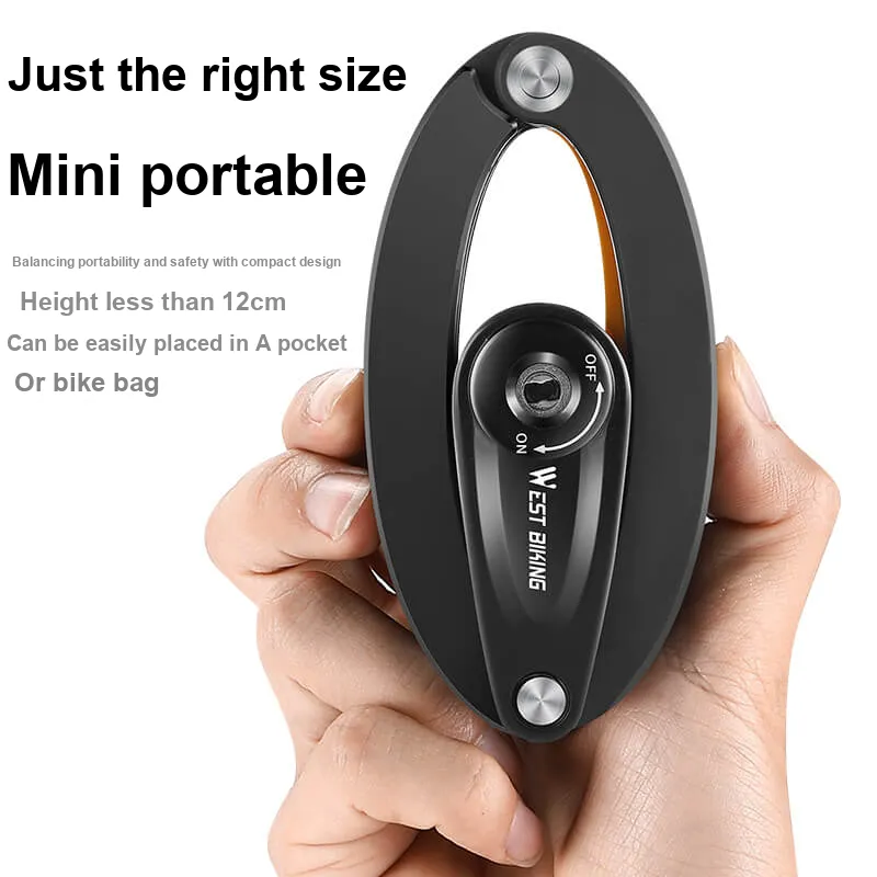 WEST BIKING Bicycle Locks Folding Lock-7