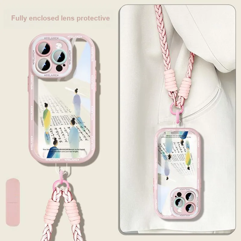 Sen Dog Acrylic Material Transparent Backpack Style Phone Cases Applicable To IPhone15Promax/Pro/Plus/14/13/12-9