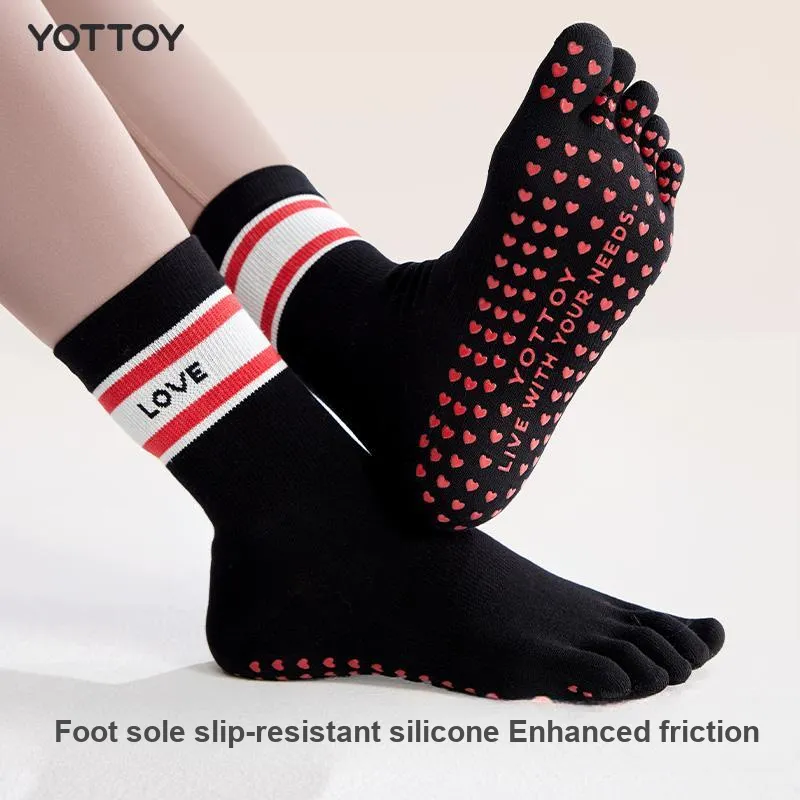 YOTTOY Heart Yoga Ankle Socks Women's-3